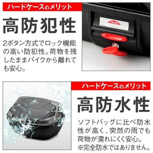 GIVI ジビ モノロックケース B47シリーズ カラー：未塗装ブラック(TECH