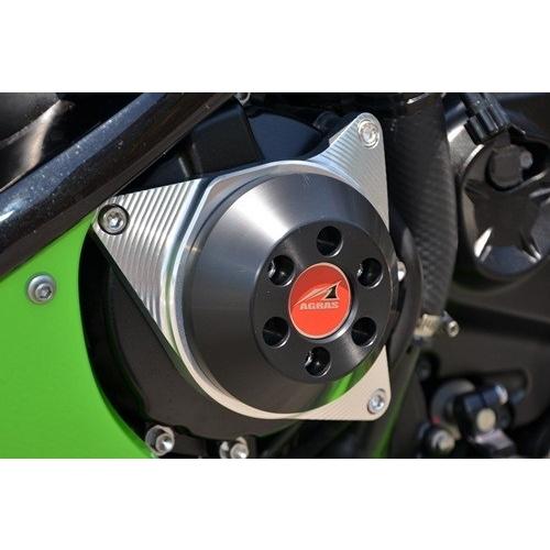 Agras - AGRAS アグラス レーシングスライダー 原料品：ジュラコン/色合い：白いこと ZX-6R KAWASAKI カワサキ エンジンスライダー・フレームスライダー ひな型
