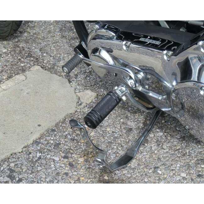 Neofactory ネオファクトリー アルミ5リブフットペグ スモール ブラック 棒状のフットペグ採用車 HARLEY-DAVIDSON ハーレーダビッドソン フットペグ ステップ_1