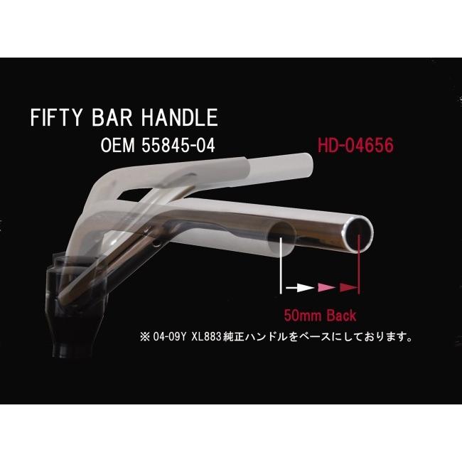 KIJIMA キジマ フィフティーバーハンドル XL883 SPORTSTER 883 [スポーツスター] N 10-12 XL1200 X 48 (FORTY-EIGHT) 11-12 ハンドルバー ハンドル | KIJIMA | 01