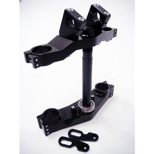 しゃぼん玉 シャボンダマ ショートオフセットステムキット TYPE3(ブラック)　ZEPHYR1100用 ZEPHYR1100 [ゼファー] KAWASAKI カワサキ ハンドル | ブランド登録なし | 01