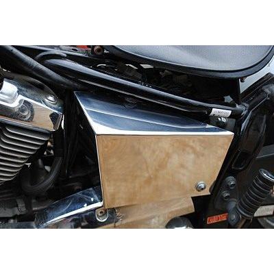 部品屋K&W ステンレス製サイドカバー ドラッグスター 250 YAMAHA