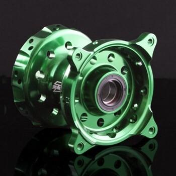 Z-WHEEL ズィーウィール アステライトハブ 【フロント】 カラー：グリーン RM-Z250 KX125 KX250 KX250F KX450F KLX450R SUZUKI スズキ KAWASAKI カワサキ ハブ | ブランド登録なし