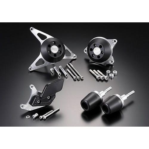 AGRAS AGRAS:アグラス レーシングスライダー ジュラコンカラー：ブラック (ロゴ有) FZ1 YAMAHA ヤマハ