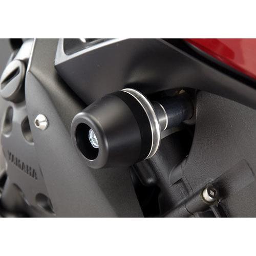 AGRAS アグラス レーシングスライダー ジュラコンカラー：ブラック ロゴ無 (ストリート用) YZF-R1 YAMAHA ヤマハ エンジンスライダー・フレームスライダー