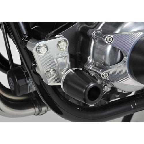 AGRAS アグラス レーシングスライダー ジュラコンカラー：ホワイト (ロゴ有) CB1100 HONDA ホンダ エンジンスライダー・フレームスライダー フレーム_1
