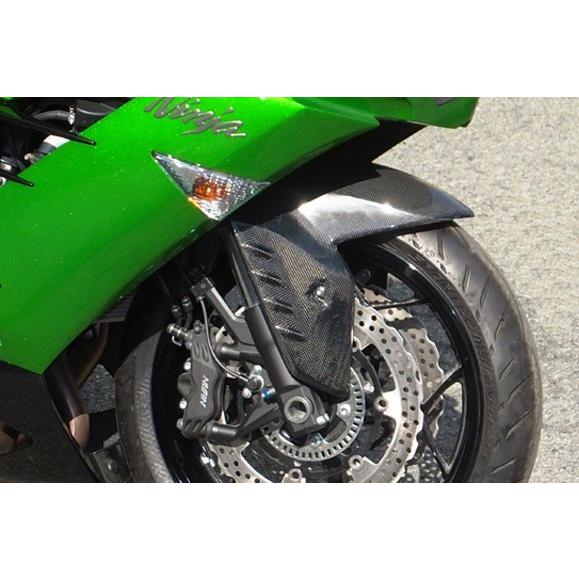 バイク　フロントフェンダーCOERCE COERCE コワース RS フロントフェンダー 素材：FRP黒ゲルコート ZX-14R
