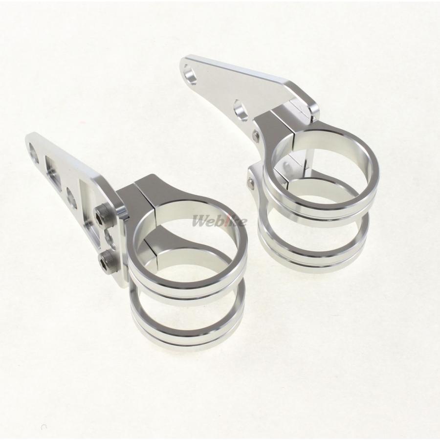 POSH Faith ポッシュ フェイス マシンドヘッドライトステー カラー：シルバー / サイズ：Φ41mm ヘッドライト 灯火類 電装系