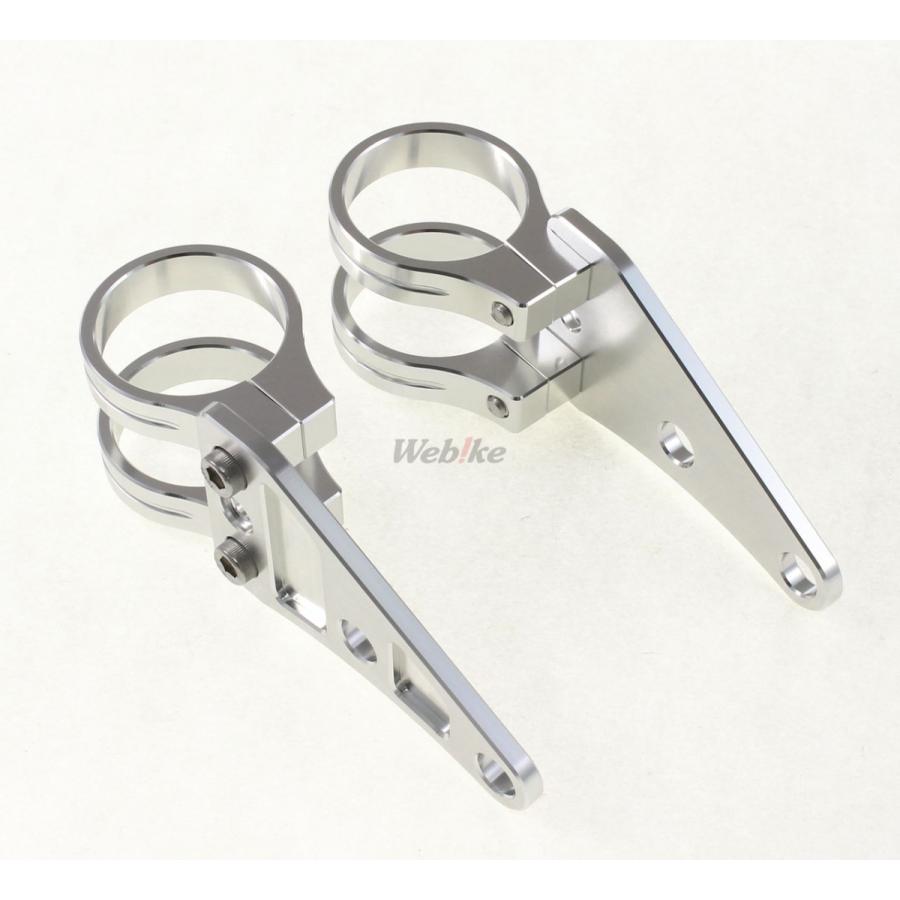 POSH Faith ポッシュ フェイス マシンドヘッドライトステー カラー：シルバー / サイズ：Φ41mm ヘッドライト 灯火類 電装系