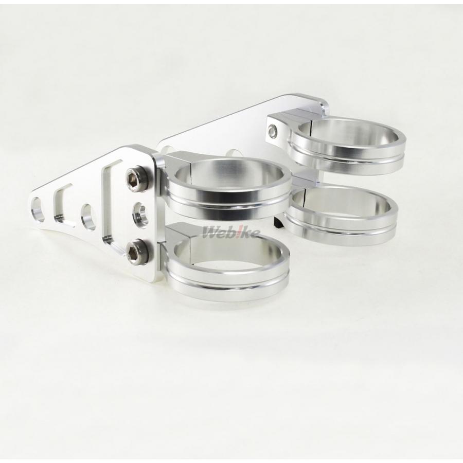 POSH Faith ポッシュ フェイス マシンドヘッドライトステー カラー：シルバー / サイズ：Φ41mm ヘッドライト 灯火類 電装系
