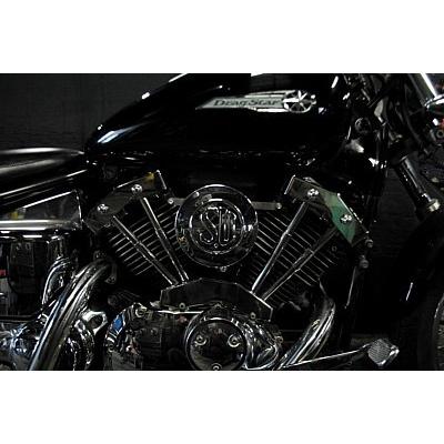 部品屋K&W SU＆ダミープッシュロッドカバーSET ドラッグスター400