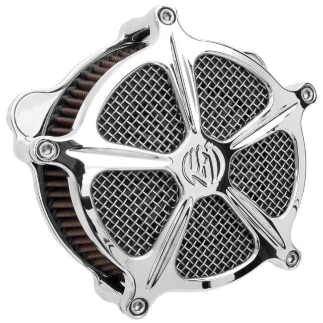 Roland Sands Design ローランドサンズデザイン RSD／PM エアクリーナー用フェイスプレート (SPEED 5／クロム) SOFTAIL [ソフテイル] エアクリーナーカバー | ローランドサンズデザイン | 01