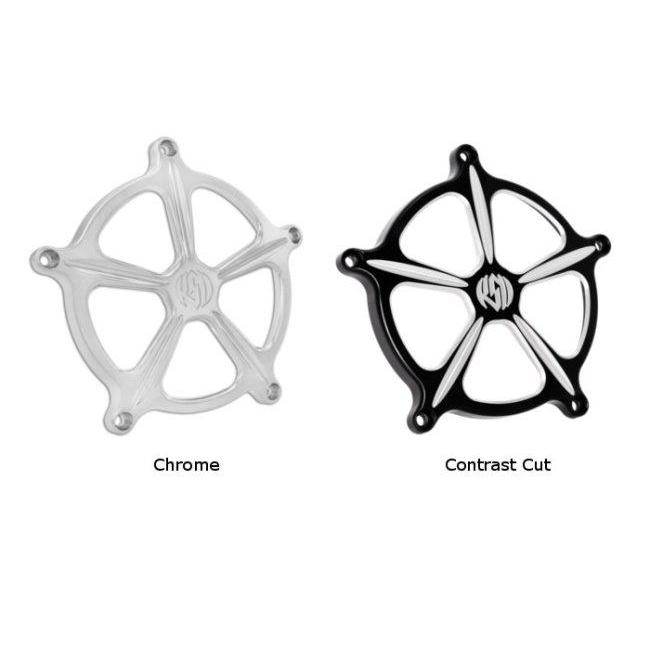 Roland Sands Design ローランドサンズデザイン RSD／PM エアクリーナー用フェイスプレート (SPEED 5／クロム) SOFTAIL [ソフテイル] エアクリーナーカバー | ローランドサンズデザイン | 02