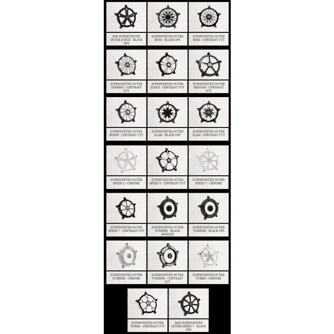 Roland Sands Design ローランドサンズデザイン RSD／PM エアクリーナー用フェイスプレート (SPEED 5／クロム) SOFTAIL [ソフテイル] エアクリーナーカバー | ローランドサンズデザイン | 03