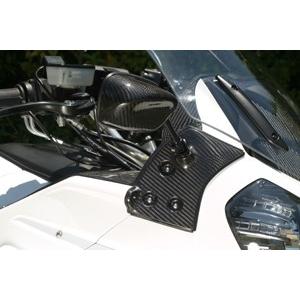A-TECH エーテック カーボンミラー 台座セット シャフトサイズ：L (120mm) / ヘッドタイプ：Type5 1400GTR KAWASAKI カワサキ ミラー ハンドル