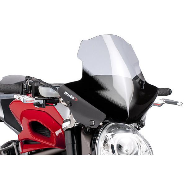 Puig プーチ ニュージェネレーション NKスクリーン カラー：ブラック BURUTALE 10-12 MV AGUSTA アグスタ スクリーン 外装_4