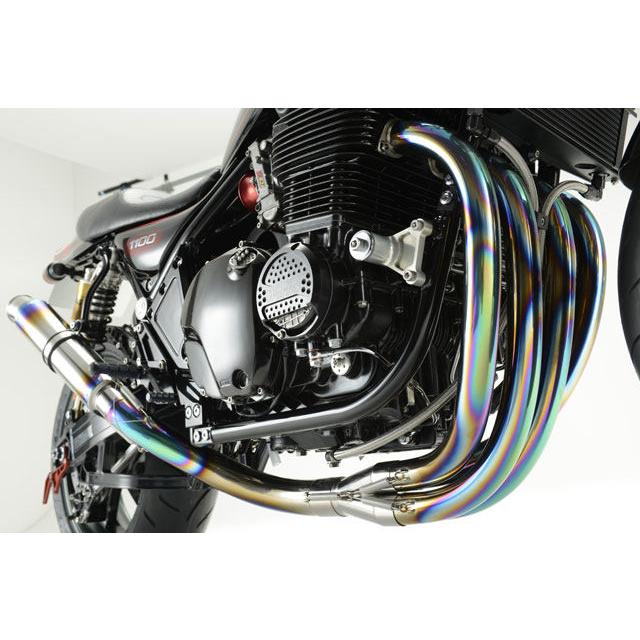 NITRO RACING ナイトロレーシング 4in1 手曲げチタンEXマフラー サイレンサータイプ：グレネードチタンV-1／サイレンサー長：300mm / カットオイルパン付_6