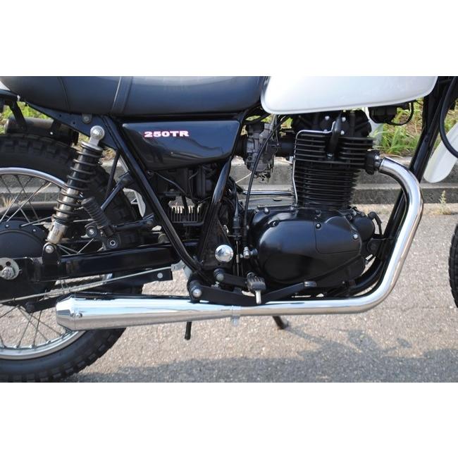 部品屋K&W 250TR KAWASAKI フルエキゾーストマフラー 部品屋K&W メガホンマフラー TR250 KAWASAKI カワサキ フル