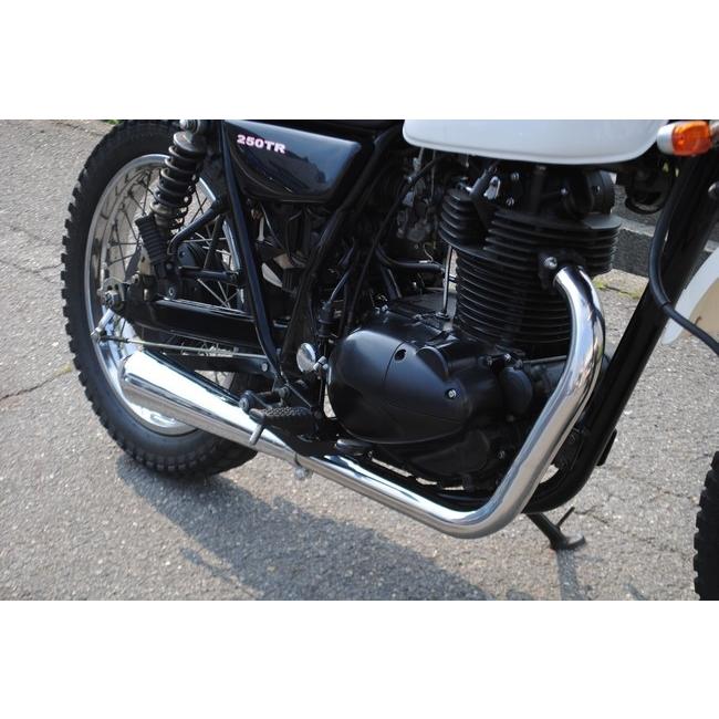 部品屋K&W 250TR KAWASAKI フルエキゾーストマフラー 部品屋K&W メガホンマフラー TR250 KAWASAKI カワサキ フル