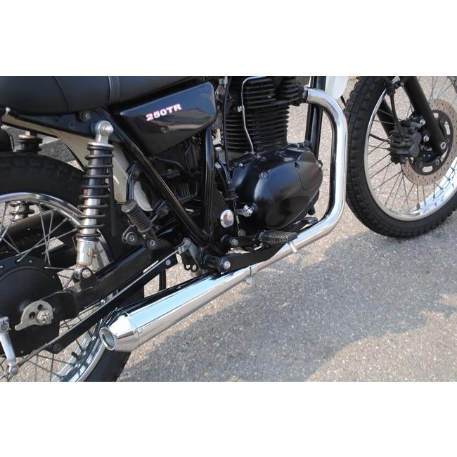 部品屋K&W メガホンマフラー TR250 KAWASAKI カワサキ フル