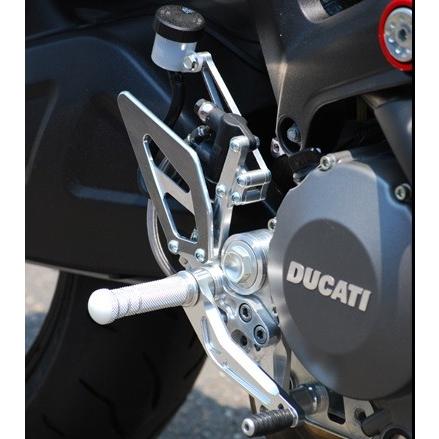 de LIGHT ディライト 4ポジションステップキット カラー：シルバー MONSTER1100EVO [モンスター] DUCATI ドゥカティ バックステップ ステップ 足回り_2