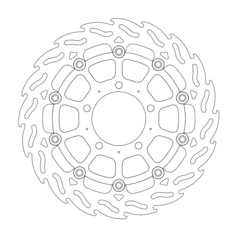 MOTOMASTER モトマスター フレイム ステンローター フロント用 Z1000