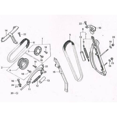 J’s ジェイズ カムチェーンB CB900 F HONDA ホンダ カムチェーン エンジンパーツ エンジン | ジェイズ | 02