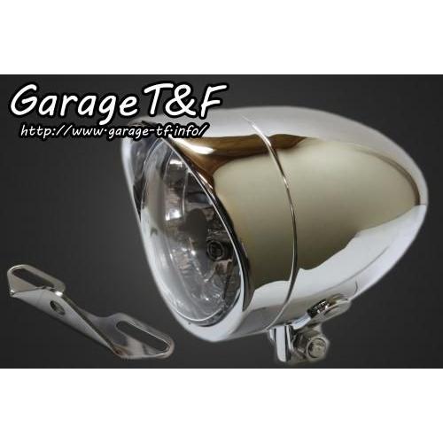 Garage T\u0026F ガレージ 4インチプレーンライト＆ライトステーキット タイプB ドラッグスター400クラシック ドラッグスター400 YAMAHA ヤマハ ヘッドライト