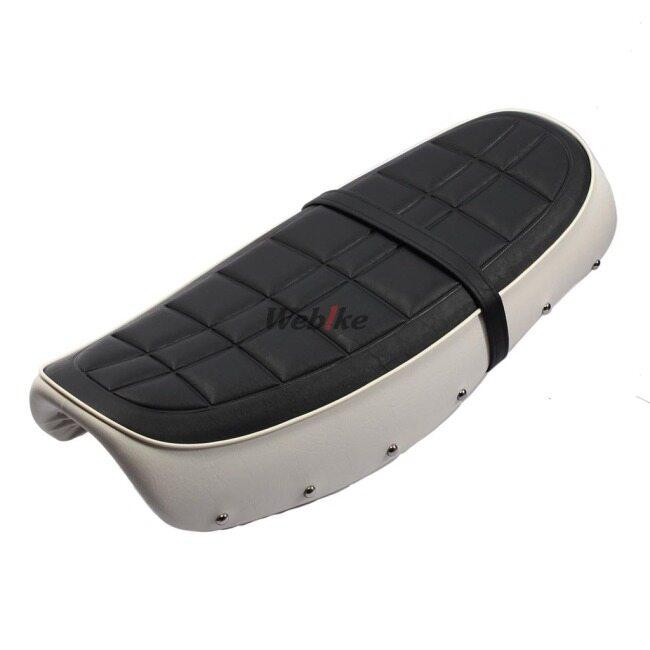 カワサキ（Kawasaki） レトロシート キット カラー：ホワイト