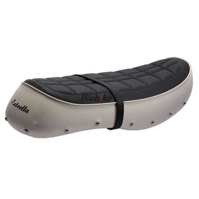 カワサキ（Kawasaki） レトロシート キット カラー：ホワイト