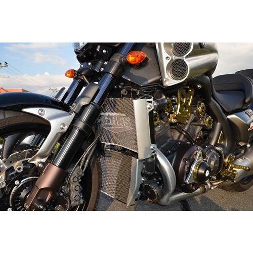 AGRAS アグラス コアガード Bタイプ：AGRASロゴ無し V-MAX 1680 YAMAHA ヤマハ ラジエーターコアガード・オイルクーラーコアガード 冷却関連 エンジン