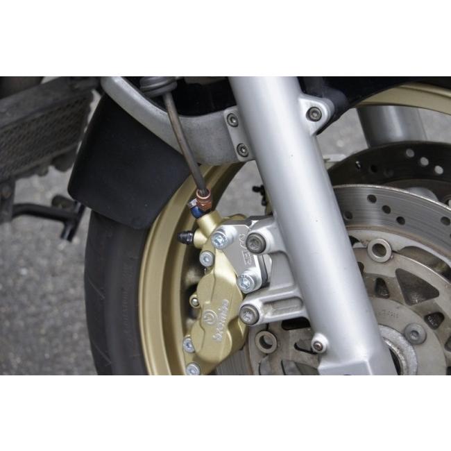 OVER オーヴァー フロントキャリパーサポート ブレンボ4P/40mm用 GPZ900R KAWASAKI カワサキ キャリパーサポート・ブラケット ブレーキの画像