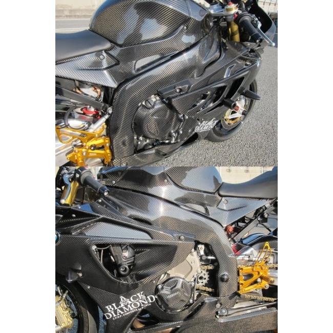 A-TECH エーテック フレームヒートガード 素材：ドライカーボン（D/C）クリア塗装済 S1000RR BMW フレームカバー フレーム_2