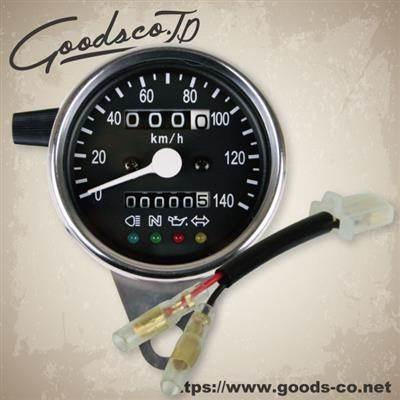 GOODS グッズ サイドマウントメーターキット φ60インジゲーターランプ付き DRAGSTAR400 [ドラッグスター] YAMAHA ヤマハ メーター・インジケーター関係 電装系