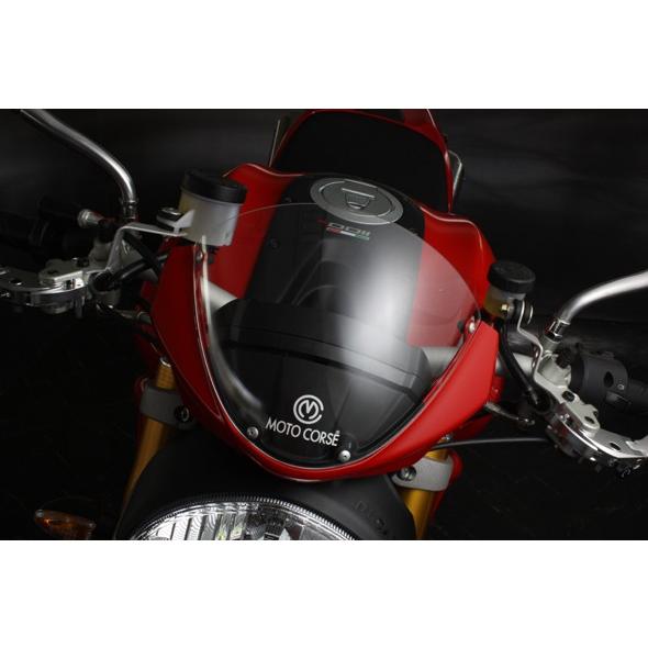 MOTO CORSE モトコルセ オプティカル ウインドスクリーン MONSTER696 MONSTER796 [モンスター] MONSTER1100 DUCATI ドゥカティ スクリーン 外装_3