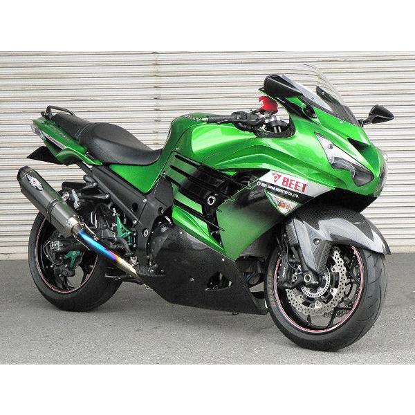 BEET ビート NASSERT(ナサート) Evolution TypeII T-2 フルエキゾーストマフラー サイレンサータイプ：クリアチタン Ninja ZX-14R KAWASAKI カワサキ マフラー | BEET | 02