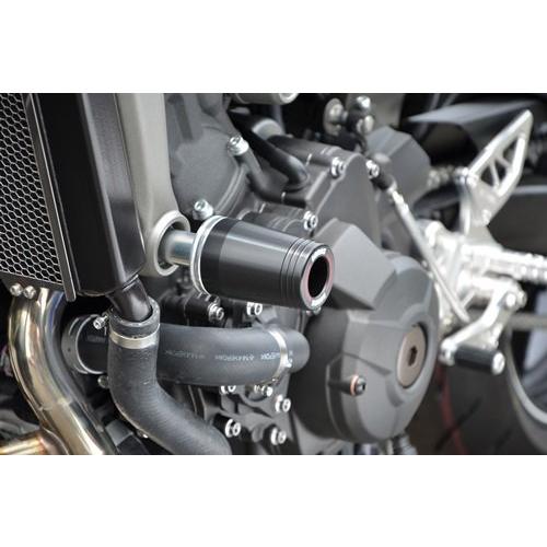 AGRAS アグラス レーシングスライダー ジュラコンカラー：ブラック (ロゴ有) MT-09 YAMAHA ヤマハ エンジンスライダー・フレームスライダー フレーム