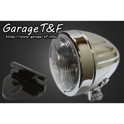 Garage T\u0026F ガレージ 4インチスリムライト＆ライトステーキット タイプE 250TR KAWASAKI カワサキ ヘッドライト 灯火類 電装系