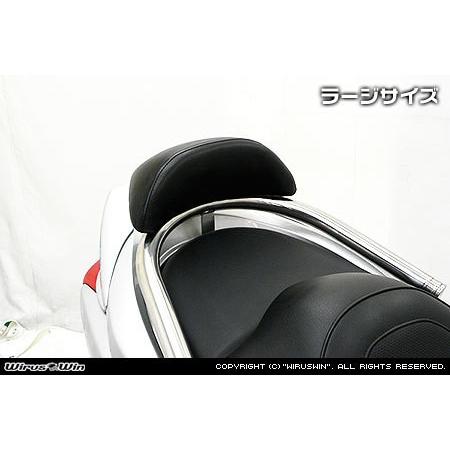 WirusWin ウイルズウィン バックレスト付き 32Φタンデムバー エレガントタイプ / ラージ PCX125 HONDA ホンダ グラブバー・タンデムバー・シーシーバー 外装の画像