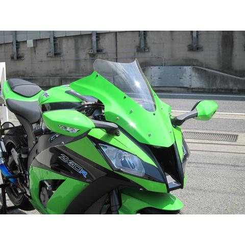 A-TECH エーテック 純正用ミラーカバー 素材：FRP／ブラック(FB) ZX-10R KAWASAKI カワサキ その他ミラーオプション・補修部品 ハンドル | A-TECH | 02