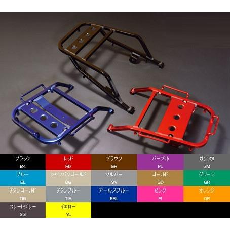 KOHKEN - コーケン RALLY 591 スーパーライトキャリア 一風変わった色合い変わり種 色合い：オレンジ色[OR] W800 W650 W400 KAWASAKI カワサキ 後ろ側履歴 飾りつけ