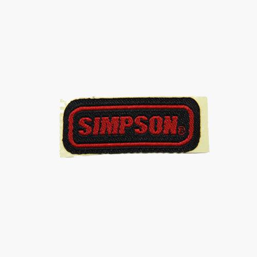 SIMPSON NORIX シンプソンノリックス SIMPSON(シンプソン)刺繍ステッカー｜webike02