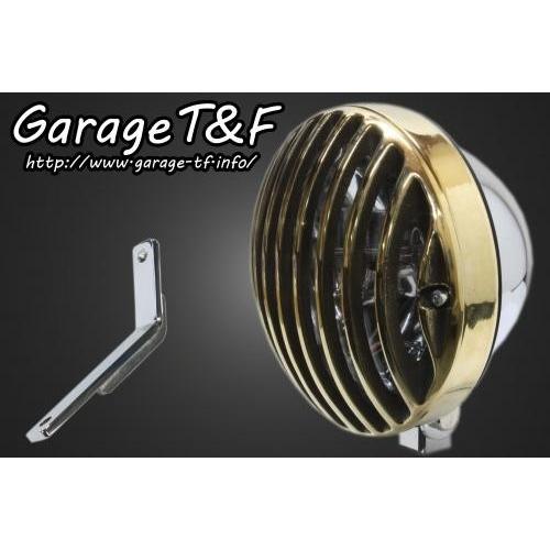 Garage T&F Garage T&F:ガレージ T&F 5.75インチバードゲージヘッドライト＆ライトステーキット タイプD スティード400 HONDA ホンダ