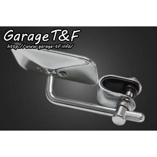 Garage T&F ガレージ T&F スクエアミラー クランプ式 仕上げ：メッキ仕上げ｜webike02｜02