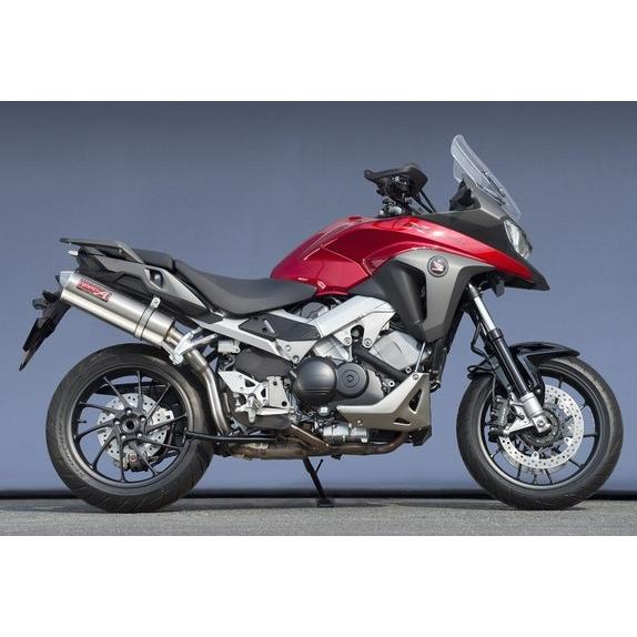 YAMAMOTO RACING YAMAMOTO RACING:ヤマモトレーシング アップタイプ スリップオンマフラー オーバル VFR800X HONDA ホンダ