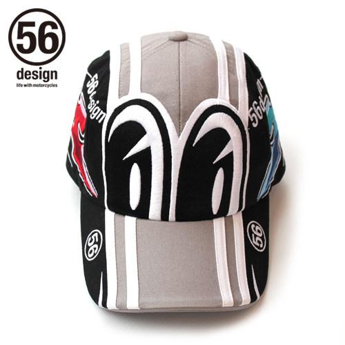 56design 56デザイン MEDAMA Cap  [目玉 キャップ] カラー：グレー／ブラック｜webike02｜06