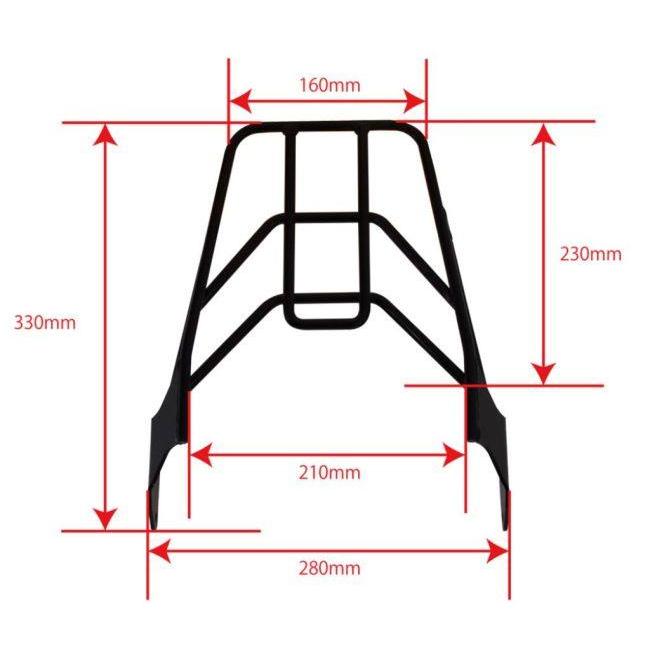 ワールドウォーク - World Walk マルチリアキャリア 印字機2 CB750用差し押さえ付き添い人 印字機：48リットル後ろ側ボックス席仕かける CB750 HONDA ホンダ 飾り付け