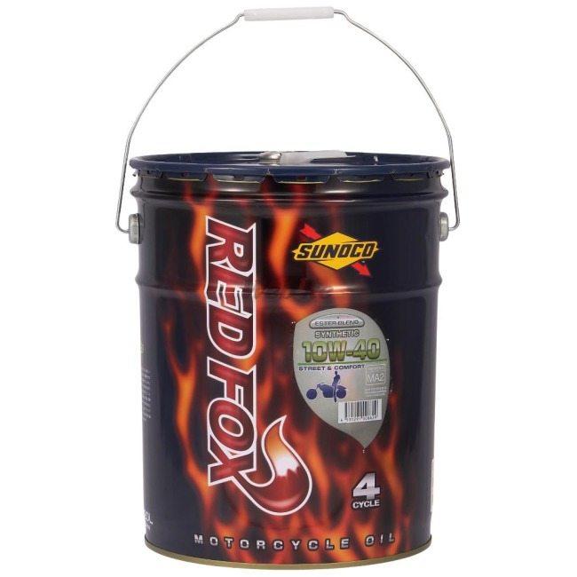 SUNOCO スノコ RED FOX STREET & COMFORT (レッドフォックス ストリートコンフォート) 【10W-40】【20L】【4サイクルオイル】 4サイクルオイル オイル | ブランド登録なし | 01