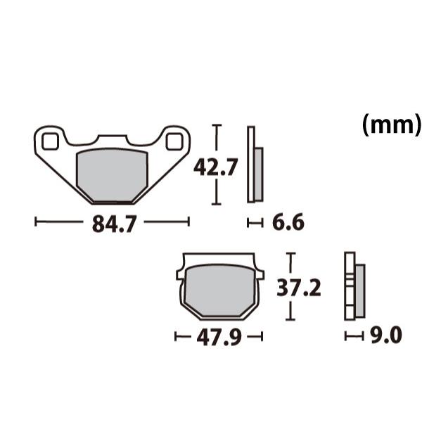バイクパーツセンター ブレーキパッド LD310 AR50/S KDX125/SR アドレスV100 アドレス50 ZZ KAWASAKI カワサキ SUZUKI スズキ ブレーキ | ブランド登録なし | 01