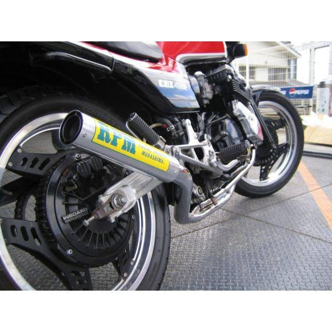 RPM アールピーエム RPM-67Racingフルエキゾーストマフラー サイレンサーカバー：チタン / エキパイ：ステンレス CBX400F HONDA ホンダ｜webike02｜03